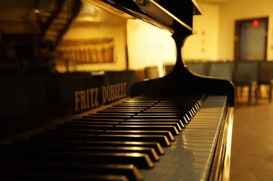Piano keys in close up, piano lessons serving Buford, GA