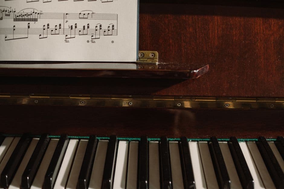 Piano keys in close up, piano lessons serving Smyrna, GA