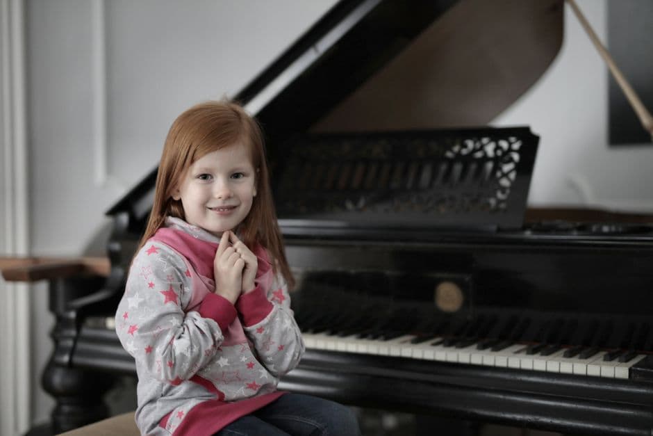 Piano student in a lesson near Smyrna, GA