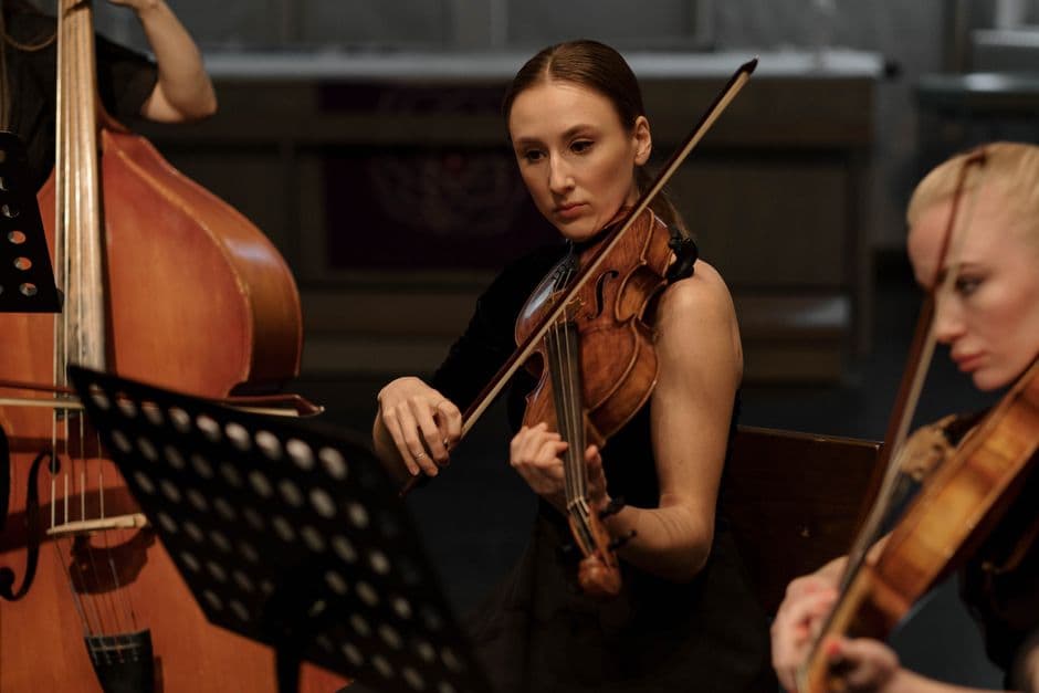 Youth string orchestra players near Kennesaw, GA