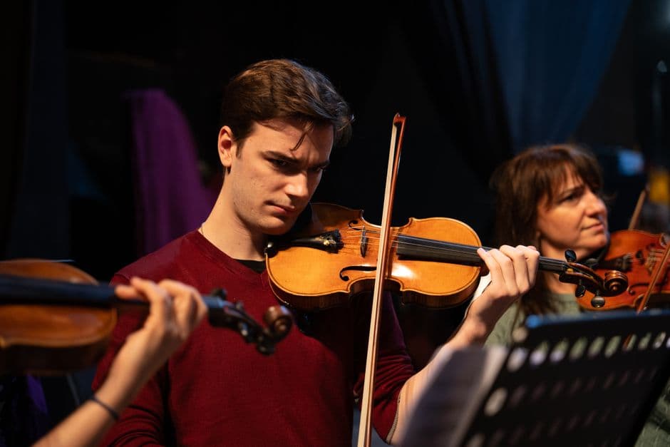 Youth string orchestra players near Smyrna, GA