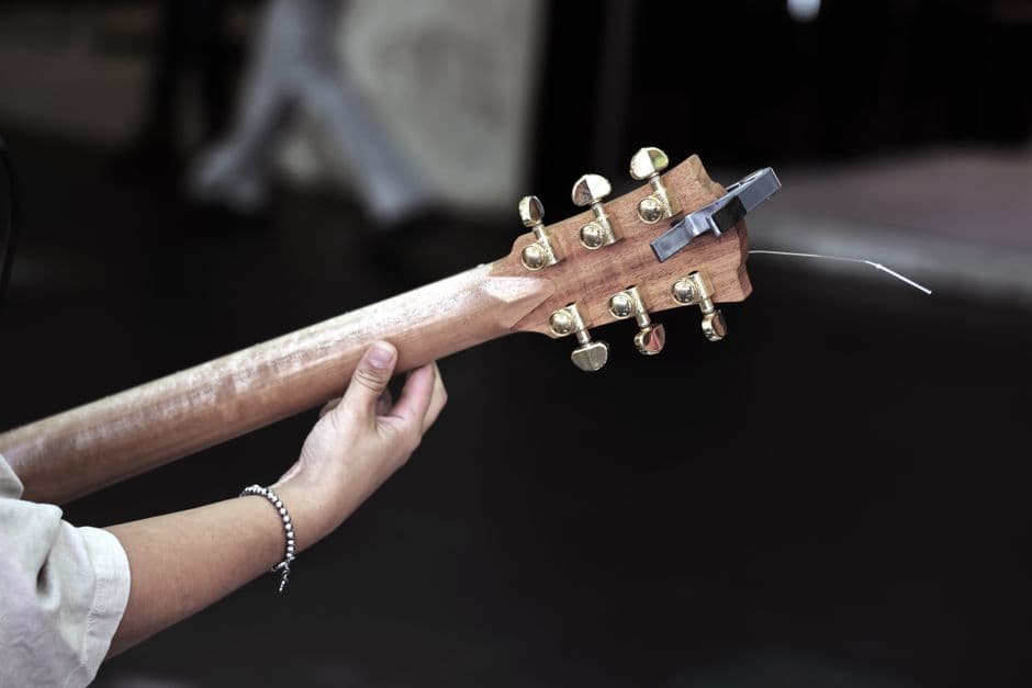 Guitarist playing, guitar lessons serving Cumming, GA