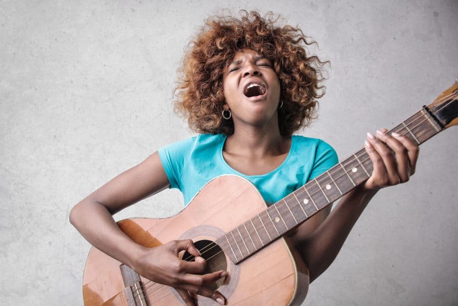 Guitarist playing, guitar lessons serving Dunwoody, GA