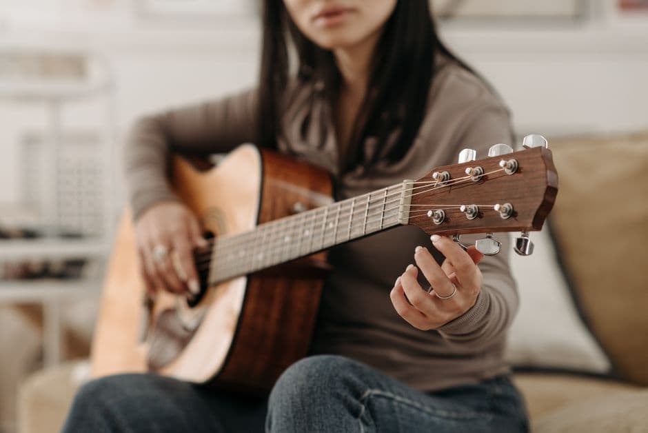 Guitarist playing, guitar lessons serving Milton, GA