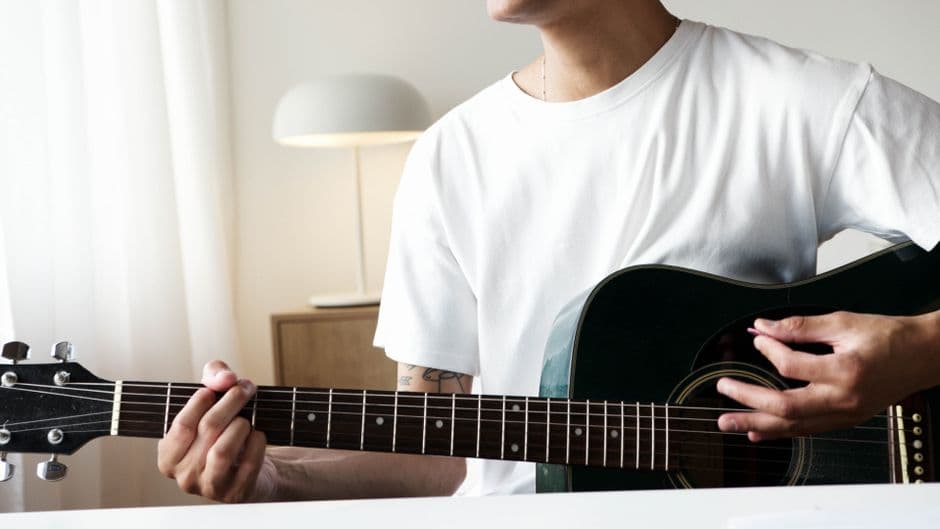 Guitarist playing, guitar lessons serving Peachtree Corners, GA