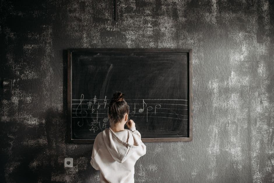 Student studying music theory near Buckhead, GA