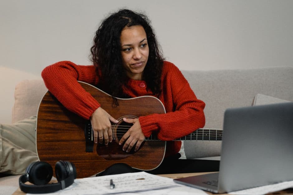 Student studying music theory near Buford, GA