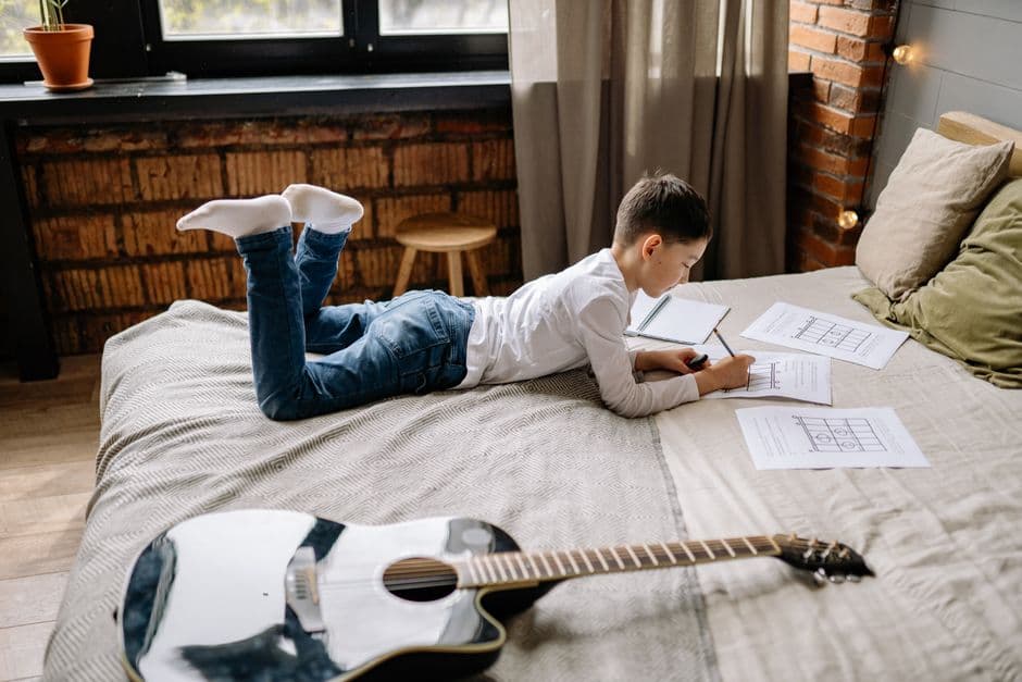 Student studying music theory near Marietta, GA