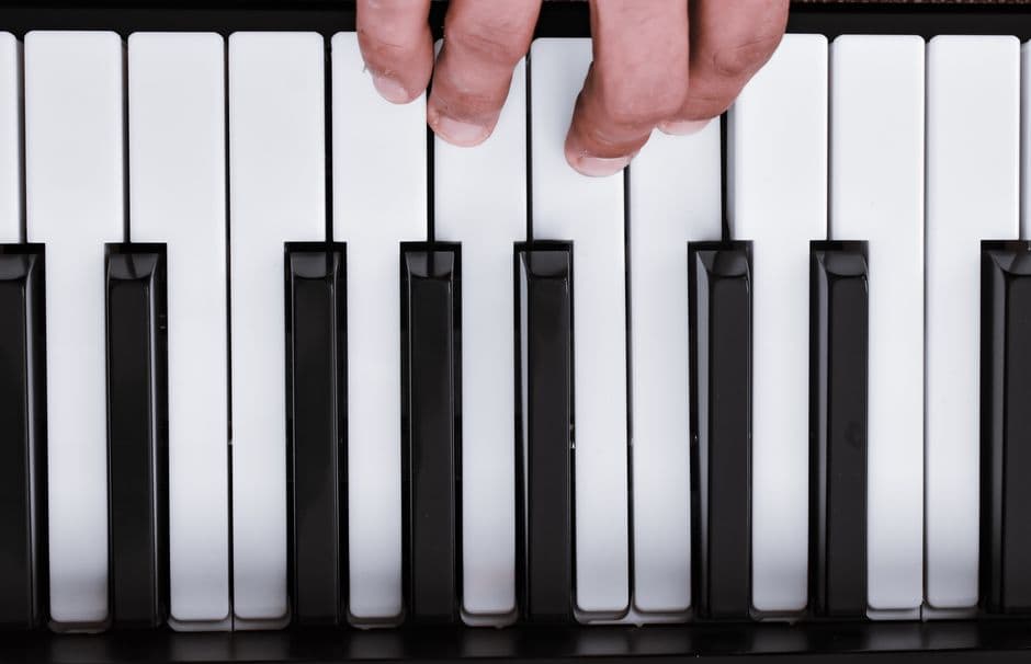 Piano keys in close up, piano lessons serving Johns Creek, GA