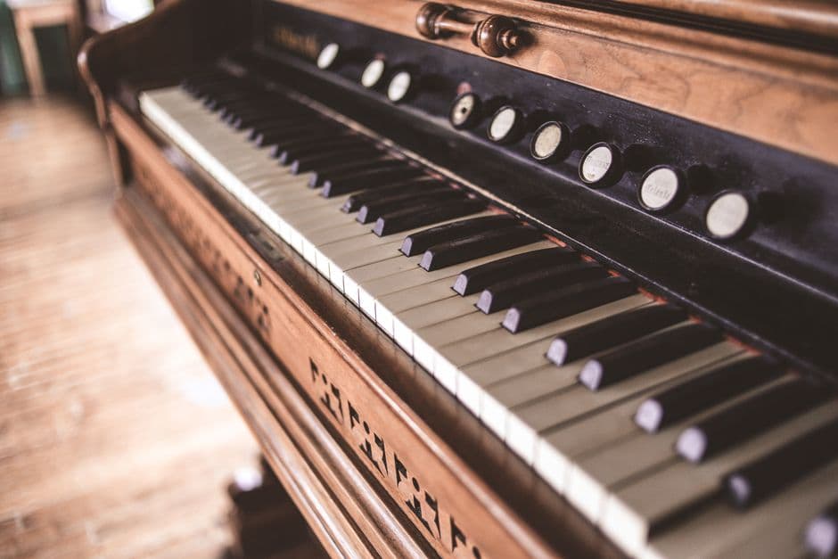 Piano keys in close up, piano lessons serving Sandy Springs, GA