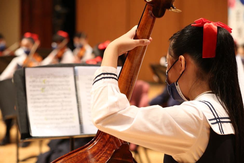 Youth string orchestra players near Kennesaw, GA