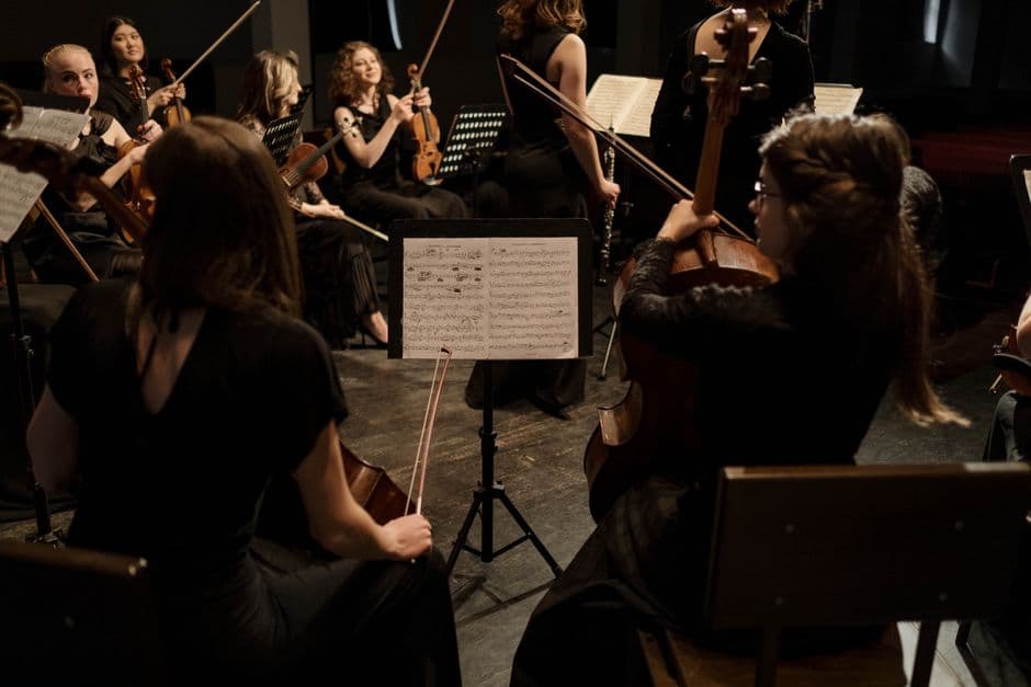 Youth string orchestra players near Smyrna, GA