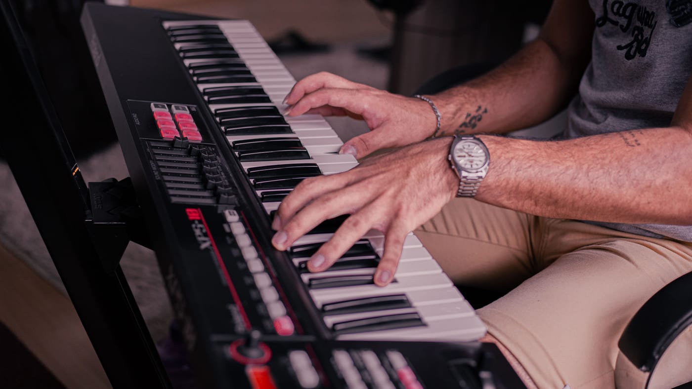 Modern arranger keyboard with built-in styles and accompaniment